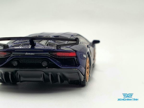 Xe Mô Hình Lamborghini Aventador SVJ - Viola Aletheia 1:64 MiniGT( Xanh Đậm)