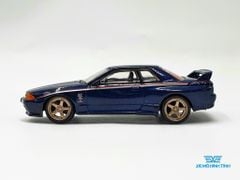 Xe Mô Hình Nissan Skyline GT-R (R32) Nismo S-Tune Dark Blue 1:64 MiniGT( Xanh Đậm)