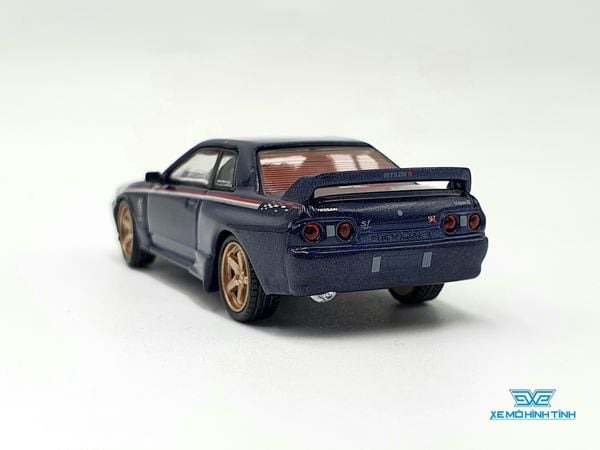 Xe Mô Hình Nissan Skyline GT-R (R32) Nismo S-Tune Dark Blue 1:64 MiniGT( Xanh Đậm)