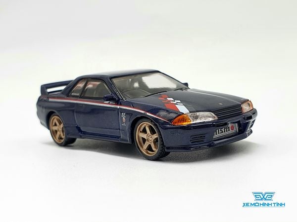 Xe Mô Hình Nissan Skyline GT-R (R32) Nismo S-Tune Dark Blue 1:64 MiniGT( Xanh Đậm)