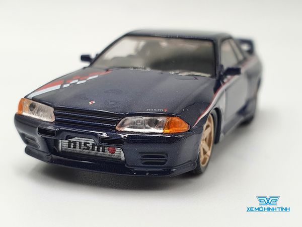 Xe Mô Hình Nissan Skyline GT-R (R32) Nismo S-Tune Dark Blue 1:64 MiniGT( Xanh Đậm)