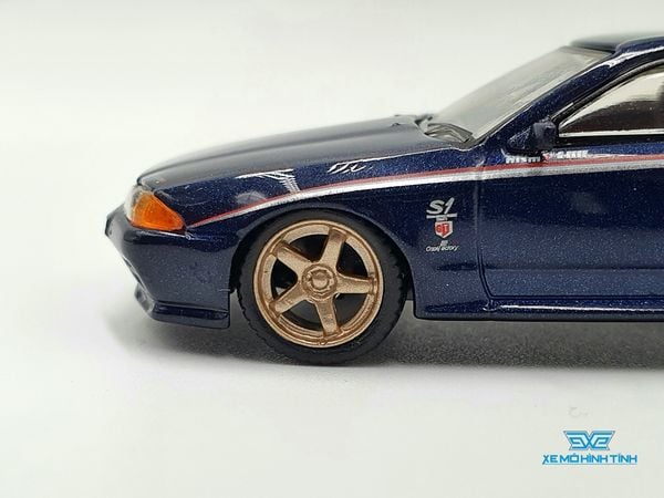 Xe Mô Hình Nissan Skyline GT-R (R32) Nismo S-Tune Dark Blue 1:64 MiniGT( Xanh Đậm)