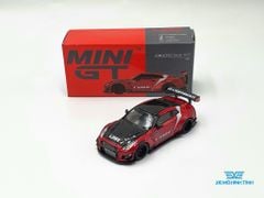 Xe Mô Hình LB Works Nissan GT-R R35 Type 2 Rear Wing Ver 3 Red Livery 2   1:64  MiniGT (Đỏ)