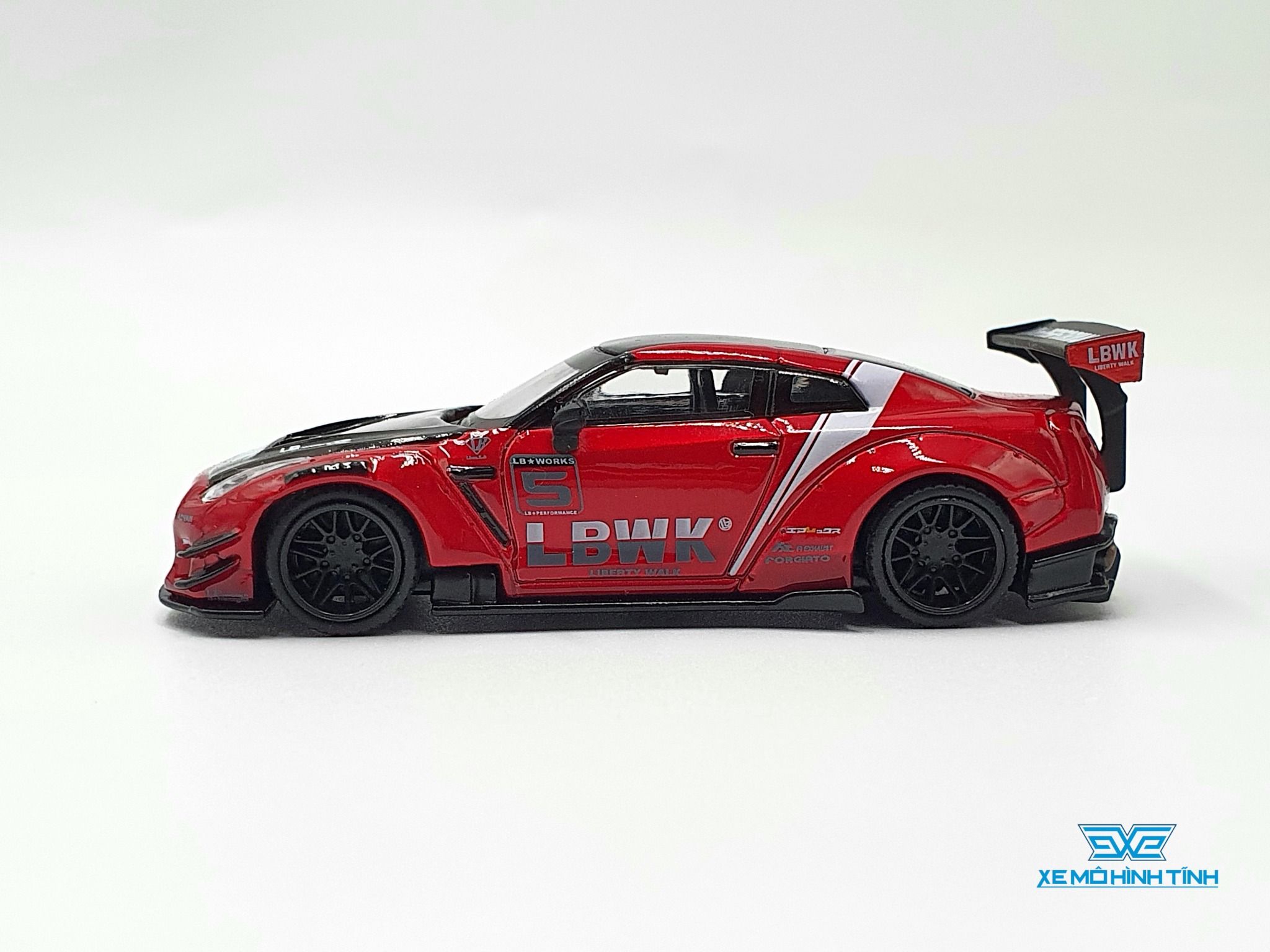 MINI-GT 1/64 LB-WORKS NISSAN GT-R R35 Type2 Rear Wing ver3 Red