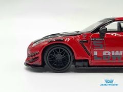 Xe Mô Hình LB Works Nissan GT-R R35 Type 2 Rear Wing Ver 3 Red Livery 2 RHD 1:64 MiniGT (Đỏ)