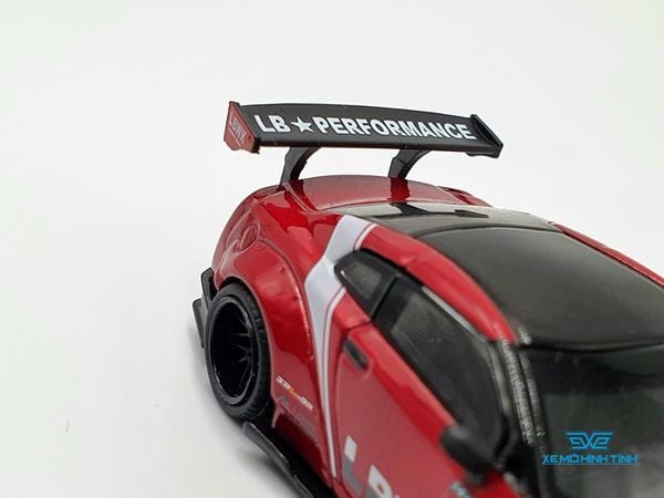 Xe Mô Hình LB Works Nissan GT-R R35 Type 2 Rear Wing Ver 3 Red Livery 2 RHD 1:64 MiniGT (Đỏ)