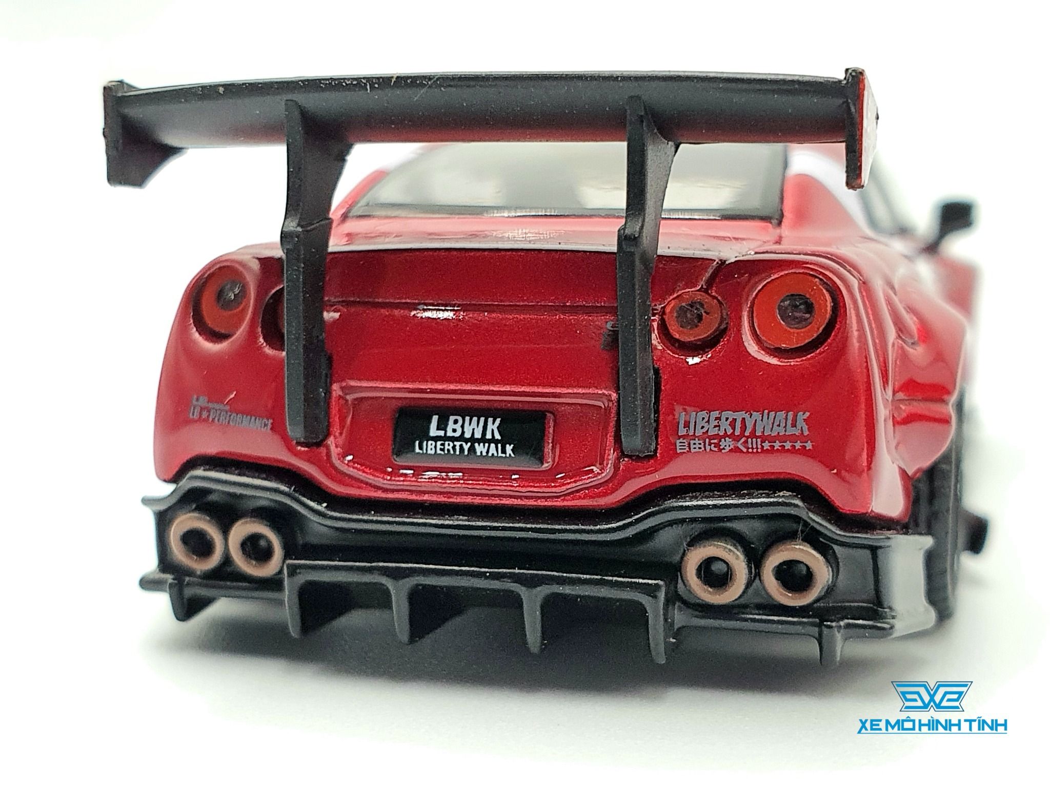 MINI-GT 1/64 LB-WORKS NISSAN GT-R R35 Type2 Rear Wing ver3 Red