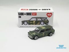 Xe Mô Hình Datsun Kaido 510 Wagon 1:64 Kaido House / MiniGT (Xanh Lá)