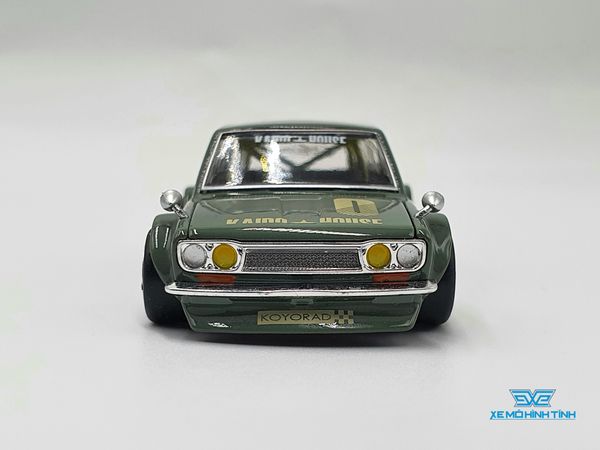 Xe Mô Hình Datsun Kaido 510 Wagon 1:64 Kaido House / MiniGT (Xanh Lá)