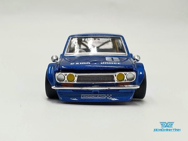 Xe Mô Hình Datsun Kaido 510 Wagon 1:64 Kaido House / MiniGT (Xanh Dương)