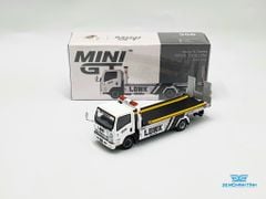 Xe Mô Hình Isuzu N-Series Vehicle Transporter LBWK  1:64 MiniGT ( Trắng )