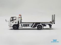 Xe Mô Hình Isuzu N-Series Vehicle Transporter LBWK White RHD 1:64 MiniGT( Trắng )