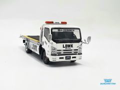 Xe Mô Hình Isuzu N-Series Vehicle Transporter LBWK White RHD 1:64 MiniGT( Trắng )