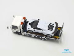 Xe Mô Hình Isuzu N-Series Vehicle Transporter LBWK White RHD 1:64 MiniGT( Trắng )