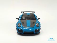 Xe Mô Hình Porsche 911 GT2 RS Weissach Package Miami Blu LHD 1:64 MiniGT( Xanh )