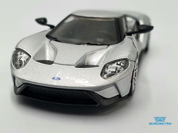 Xe Mô Hình Ford GT Ingot Silver LHD 1:64 MiniGT( Bạc )