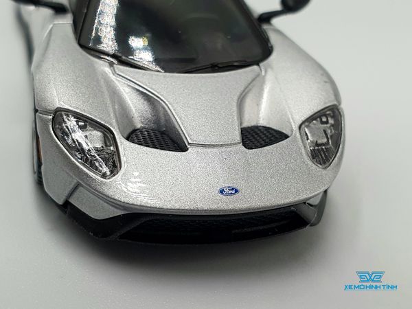 Xe Mô Hình Ford GT Ingot Silver LHD 1:64 MiniGT( Bạc )