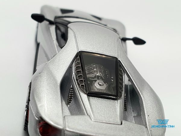 Xe Mô Hình Ford GT Ingot Silver LHD 1:64 MiniGT( Bạc )