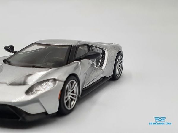 Xe Mô Hình Ford GT Ingot Silver LHD 1:64 MiniGT( Bạc )