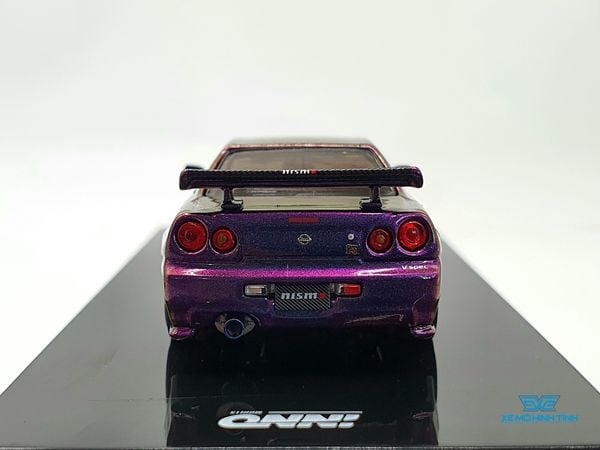 Xe Mô Hình Nissan Skyline GT-R (R34) Midnight Purple II 1:64 Inno Models (Tím Biến Màu )