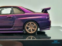 Xe Mô Hình Nissan Skyline GT-R (R34) Midnight Purple II 1:64 Inno Models (Tím Biến Màu )