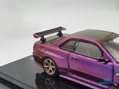 Xe Mô Hình Nissan Skyline GT-R (R34) Midnight Purple II 1:64 Inno Models (Tím Biến Màu )