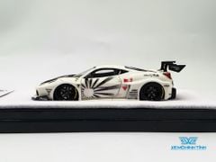 Xe Mô Hình Ferrari 458 LB*Works 1:64 JEC (Trắng)