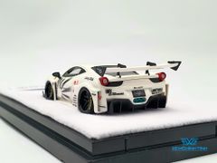 Xe Mô Hình Ferrari 458 LB*Works 1:64 JEC (Trắng)