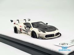 Xe Mô Hình Ferrari 458 LB*Works 1:64 JEC (Trắng)