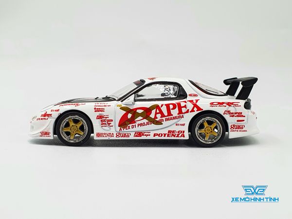 Xe Mô Hình Vertex RX-7 FD38 A'Pex D1 Project 1:64 Tarmac Works ( Trắng )