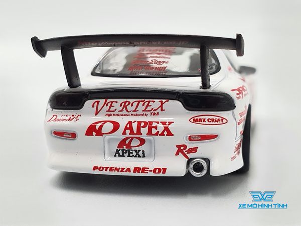 Xe Mô Hình Vertex RX-7 FD38 A'Pex D1 Project 1:64 Tarmac Works ( Trắng )