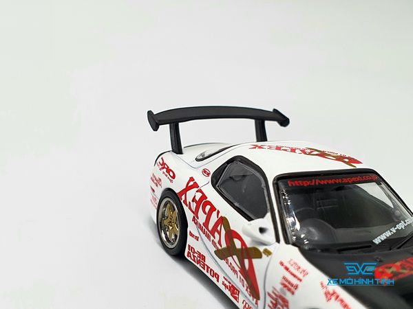 Xe Mô Hình Vertex RX-7 FD38 A'Pex D1 Project 1:64 Tarmac Works ( Trắng )