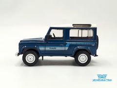 Xe Mô Hình Land Rover Defender 90 County Wagon Stratos Blue LHD 1:64 MiniGT( Xanh )