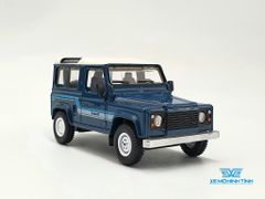 Xe Mô Hình Land Rover Defender 90 County Wagon Stratos Blue LHD 1:64 MiniGT( Xanh )