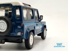 Xe Mô Hình Land Rover Defender 90 County Wagon Stratos Blue LHD 1:64 MiniGT( Xanh )