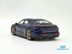 Xe Mô Hình Porsche Taycan Turbo S Gentian Blue Metallic LHD 1:64 MiniGT( Xanh )