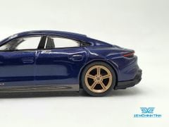 Xe Mô Hình Porsche Taycan Turbo S Gentian Blue Metallic LHD 1:64 MiniGT( Xanh )