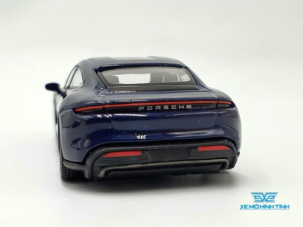 Xe Mô Hình Porsche Taycan Turbo S Gentian Blue Metallic LHD 1:64 MiniGT( Xanh )