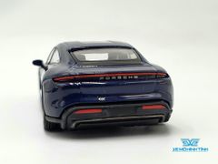 Xe Mô Hình Porsche Taycan Turbo S Gentian Blue Metallic LHD 1:64 MiniGT ( Xanh )