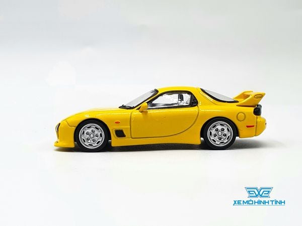 Xe Mô Hình Mazda RX-7 (FD3S) Mazdaspeed A-Spec Competition Yellow Mica 1:64 Tarmac Works ( Vàng )