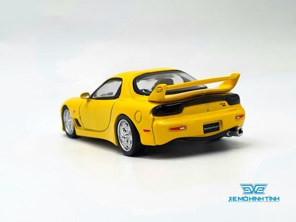 Xe Mô Hình Mazda RX-7 (FD3S) Mazdaspeed A-Spec Competition Yellow Mica 1:64 Tarmac Works ( Vàng )