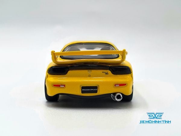 Xe Mô Hình Mazda RX-7 (FD3S) Mazdaspeed A-Spec Competition Yellow Mica 1:64 Tarmac Works ( Vàng )