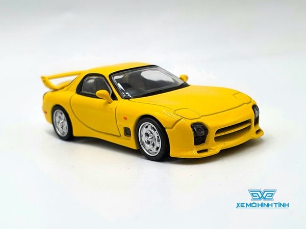 Xe Mô Hình Mazda RX-7 (FD3S) Mazdaspeed A-Spec Competition Yellow Mica 1:64 Tarmac Works ( Vàng )