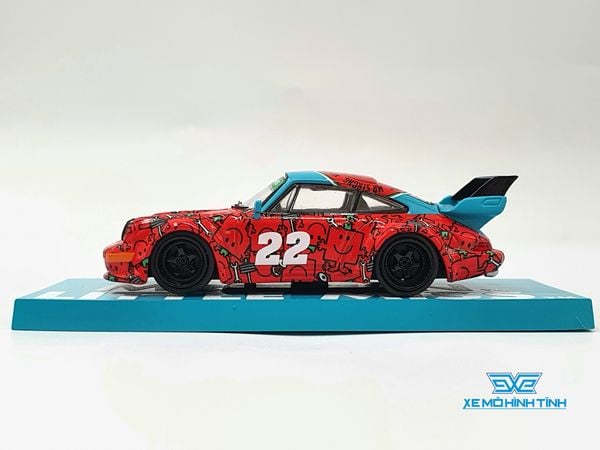 Xe Mô Hình Porsche RWB 964 Mr.Men Little Miss Mr.Strong 1:64 Tarmac Works ( Đỏ )