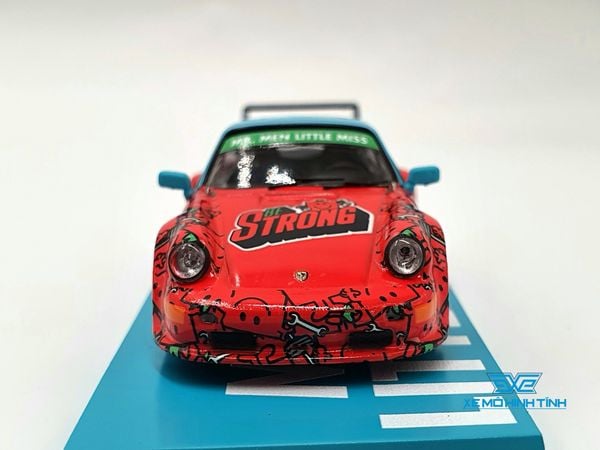 Xe Mô Hình Porsche RWB 964 Mr.Men Little Miss Mr.Strong 1:64 Tarmac Works ( Đỏ )