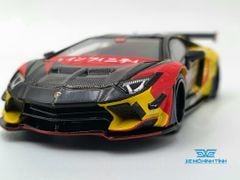 Xe Mô Hình LB* Works Lamborghini Aventador - Limited Edition Infinite Motorsports RHD 1:64 Mini GT (Vàng)