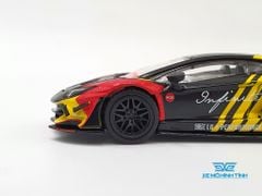 Xe Mô Hình LB* Works Lamborghini Aventador - Limited Edition Infinite Motorsports RHD 1:64 Mini GT (Vàng)