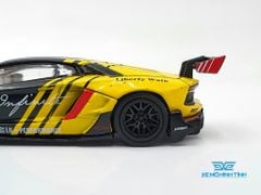 Xe Mô Hình LB* Works Lamborghini Aventador - Limited Edition Infinite Motorsports RHD 1:64 Mini GT (Vàng)