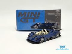 Xe Mô Hình Pagani Zonda HP Barchetta Blue Tricolore LHD 1:64 Mini GT ( Xanh Đậm)