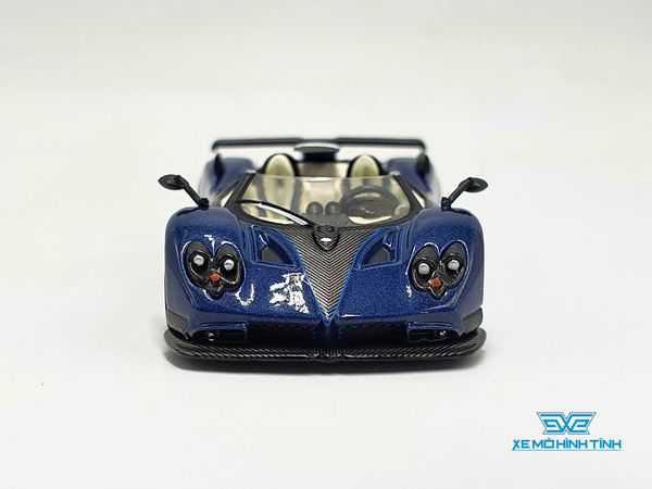 Xe Mô Hình Pagani Zonda HP Barchetta Blue Tricolore LHD 1:64 Mini GT ( Xanh Đậm)